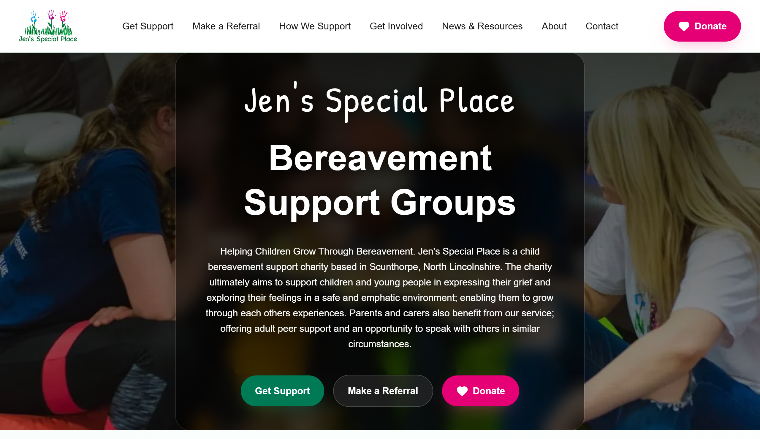 Jen’s Special Place website